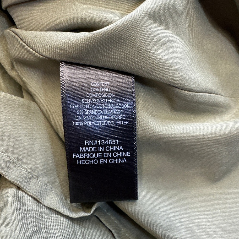 Olive Green Tiered Maxi Dress Small Cottagecore Prairie Boho Puff Sleeve Deep V - Picture 7 of 12